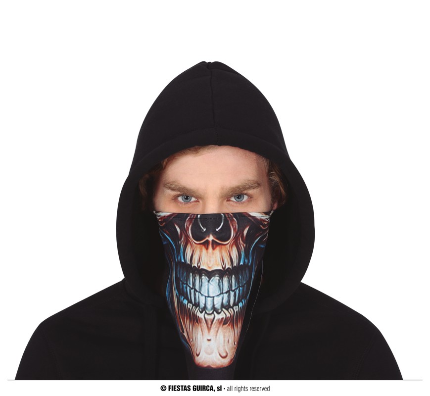 Guirca Šátek na suchý zip kostlivec