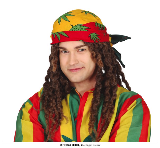 Guirca Fiestas Španělsko Jamajská čelenka - šátek