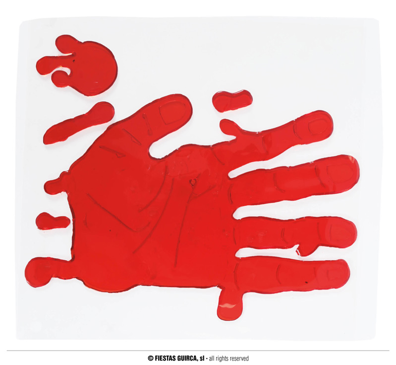 Guirca Fiestas Španělsko Dekorace - krvavá ruka