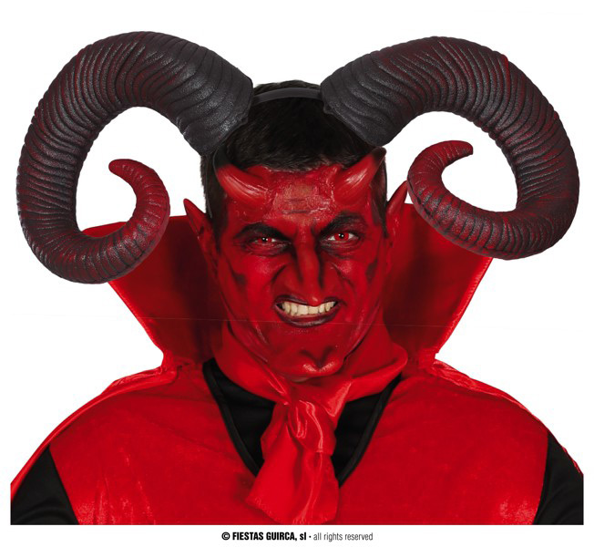 Guirca Fiestas Španělsko Rohy  ďábelské zakroucené