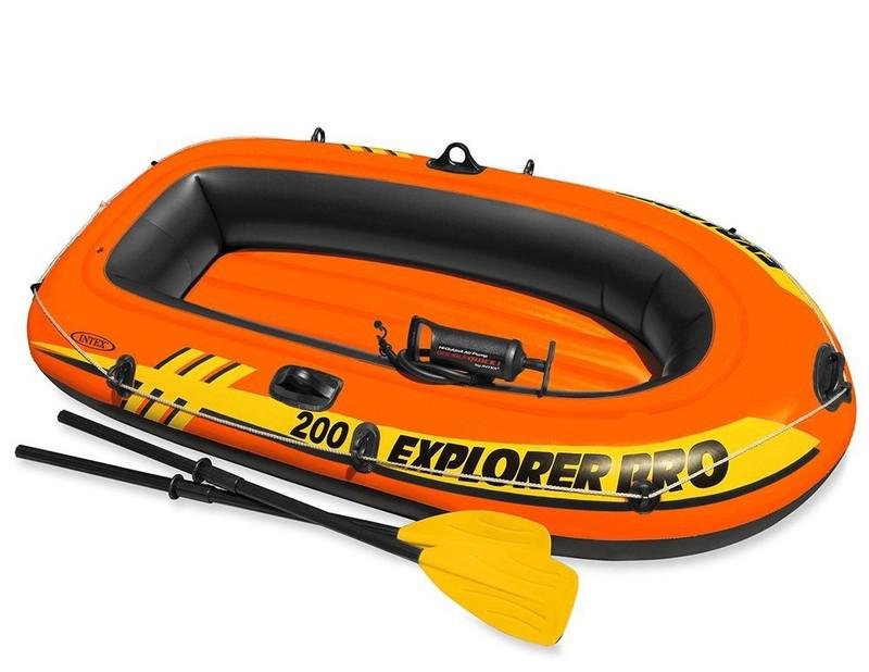 Člun nafukovací Intex EXPLORER PRO 200 Set Barva: oranžová