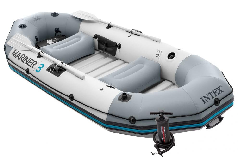 Člun nafukovací MARINER 3 Set INTEX model 2021 varianta: šedá