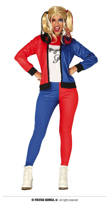 Guirca Fiestas Španělsko Harley Quinnie - kostým 14 - 16 roků varianta: 14 až 16 let