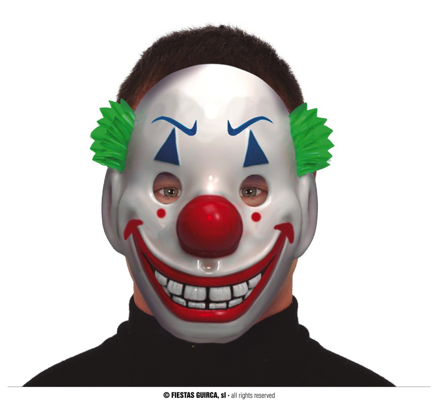 Guirca Fiestas Španělsko Smějící se klaun - maska