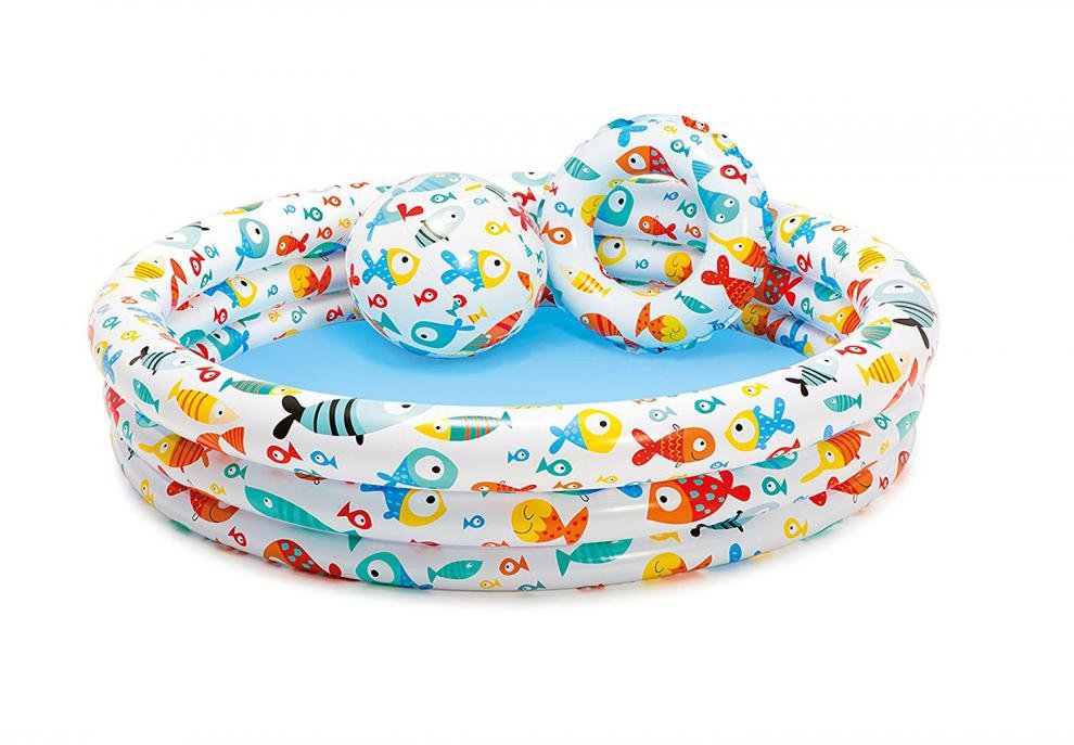 Bazén nafukovací set rybičky Intex 59469 132 x 28 cm