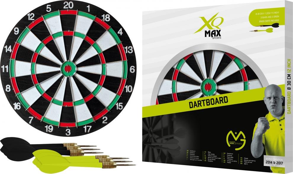 XQ MAX Šipky s terčem XQ-MAX MVG Dartboard 30 cm - SET