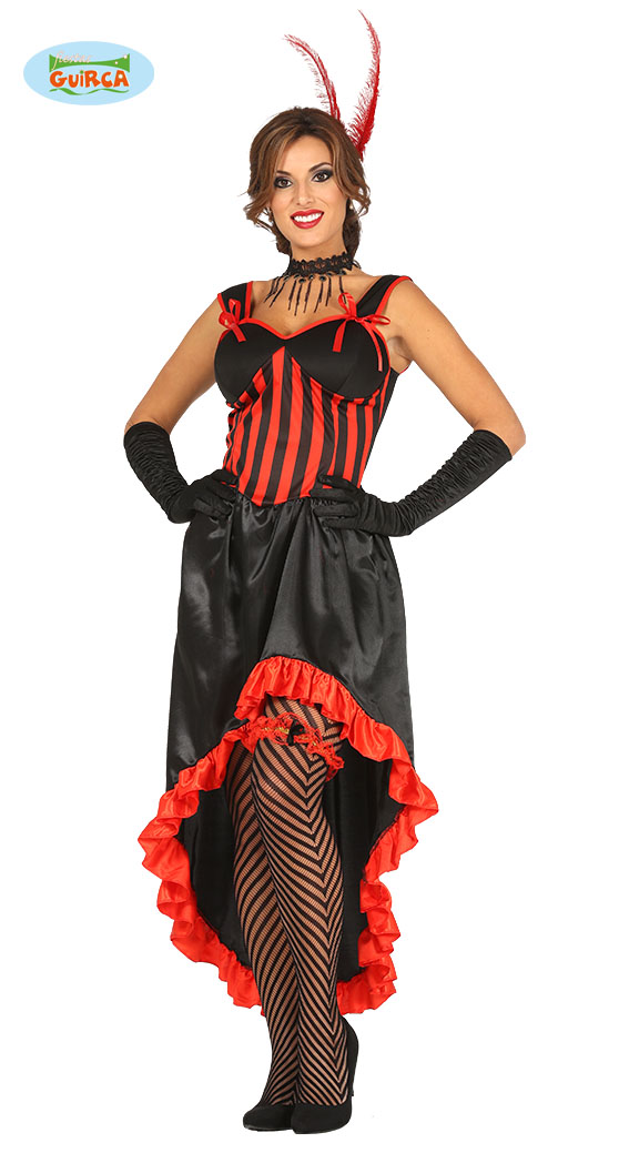 Guirca Fiestas Španělsko CAN-CAN - kostým černý x varianta: L 42/44