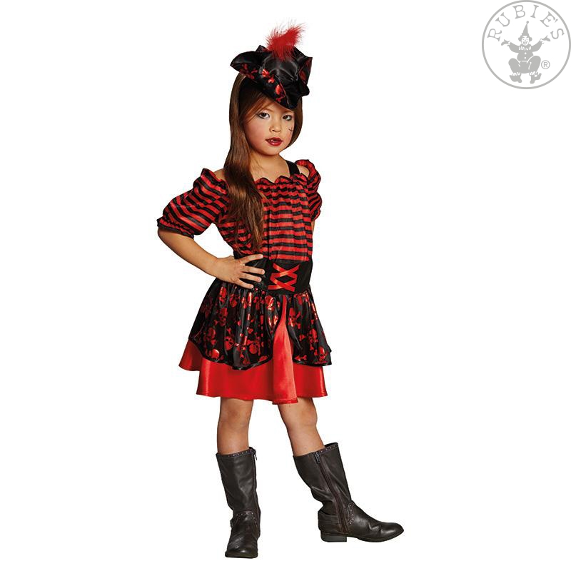 Rubies Německo Malá pirátka - kostým D varianta: 104
