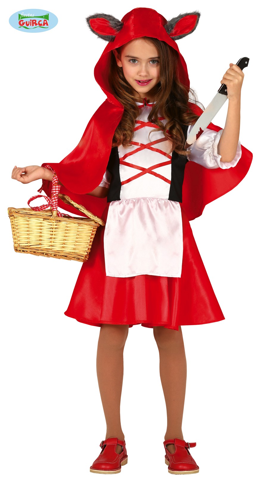 Guirca Fiestas Španělsko Karkulka s pláštěma kapucí varianta: 5 až 6 let