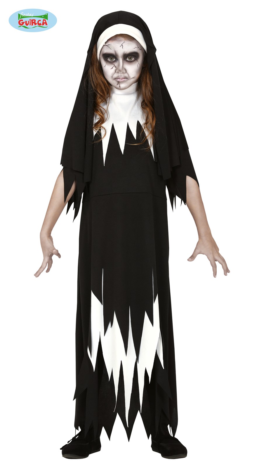 Guirca Fiestas Španělsko Halloween jeptiška varianta: 7 až 9 let