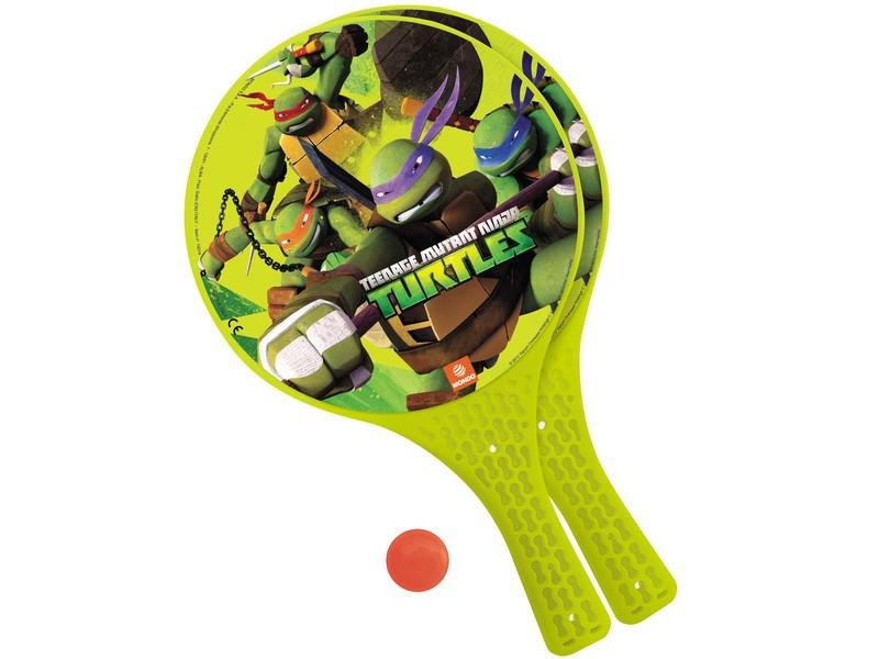Plážový tenis TURTLE MONDO barva žlutá velikost rakety 37x22,5cm varianta: zelená