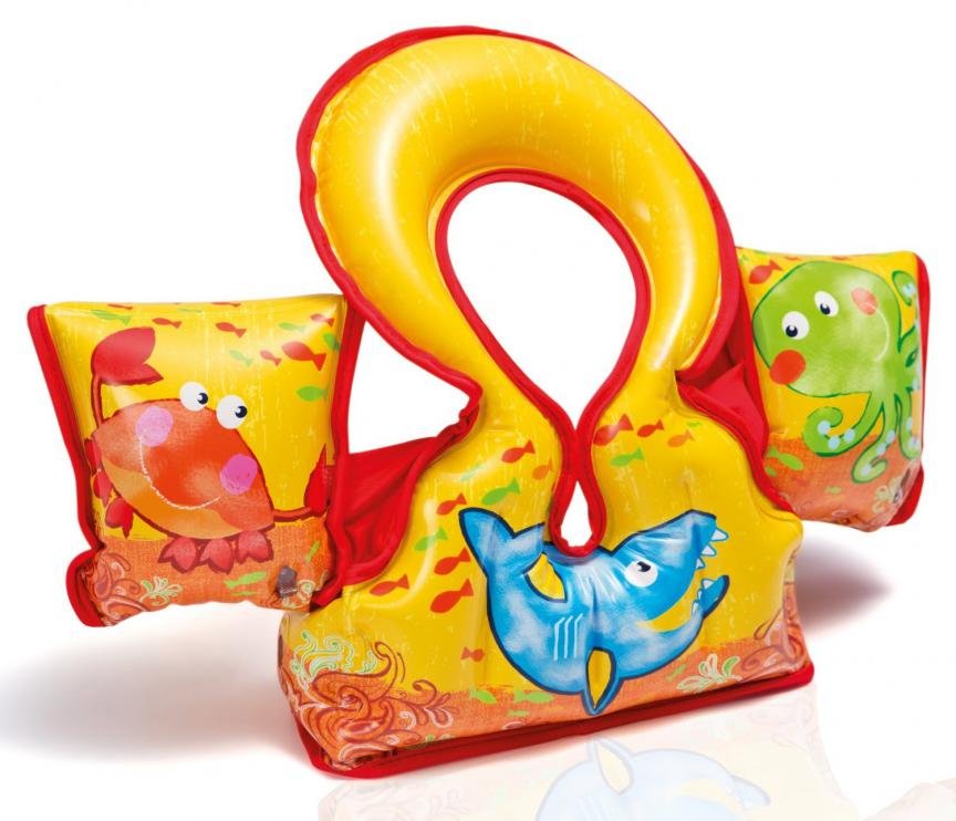 Plavecká vesta Aqua Vest Intex 58673 žluto/červená 66 x 44 cm varianta: žlutá