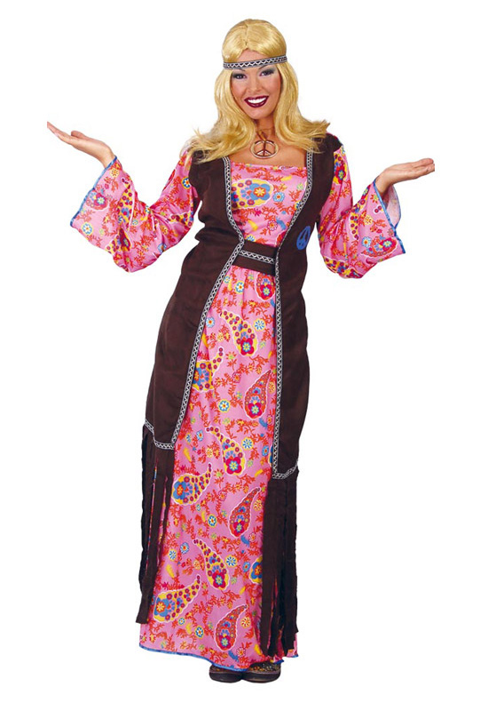 Guirca Fiestas Španělsko Hippie - dámský dlouhý kostým D varianta: L 42/44