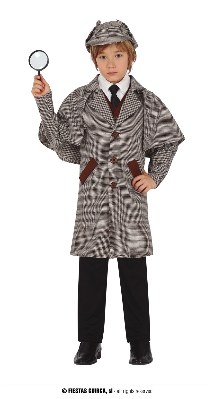 Guirca Sherlock Holmes kostým dětský Velikost: 7-9 let