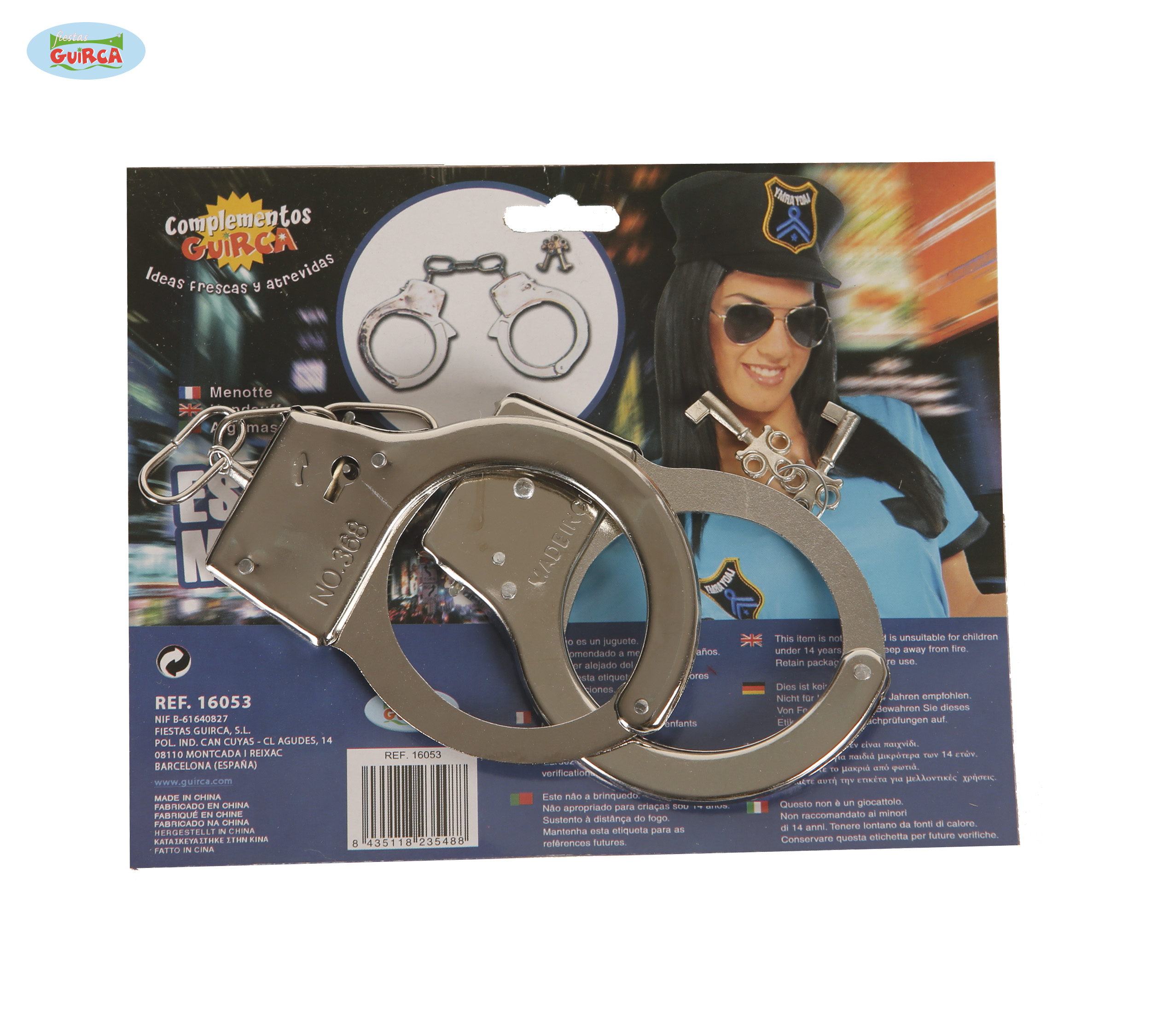 Guirca Kovová pouta s klíčky