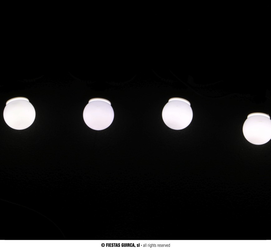 Guirca Ozdobná světelná girlanda 10 LED žárovek studená bílá 4,5 m