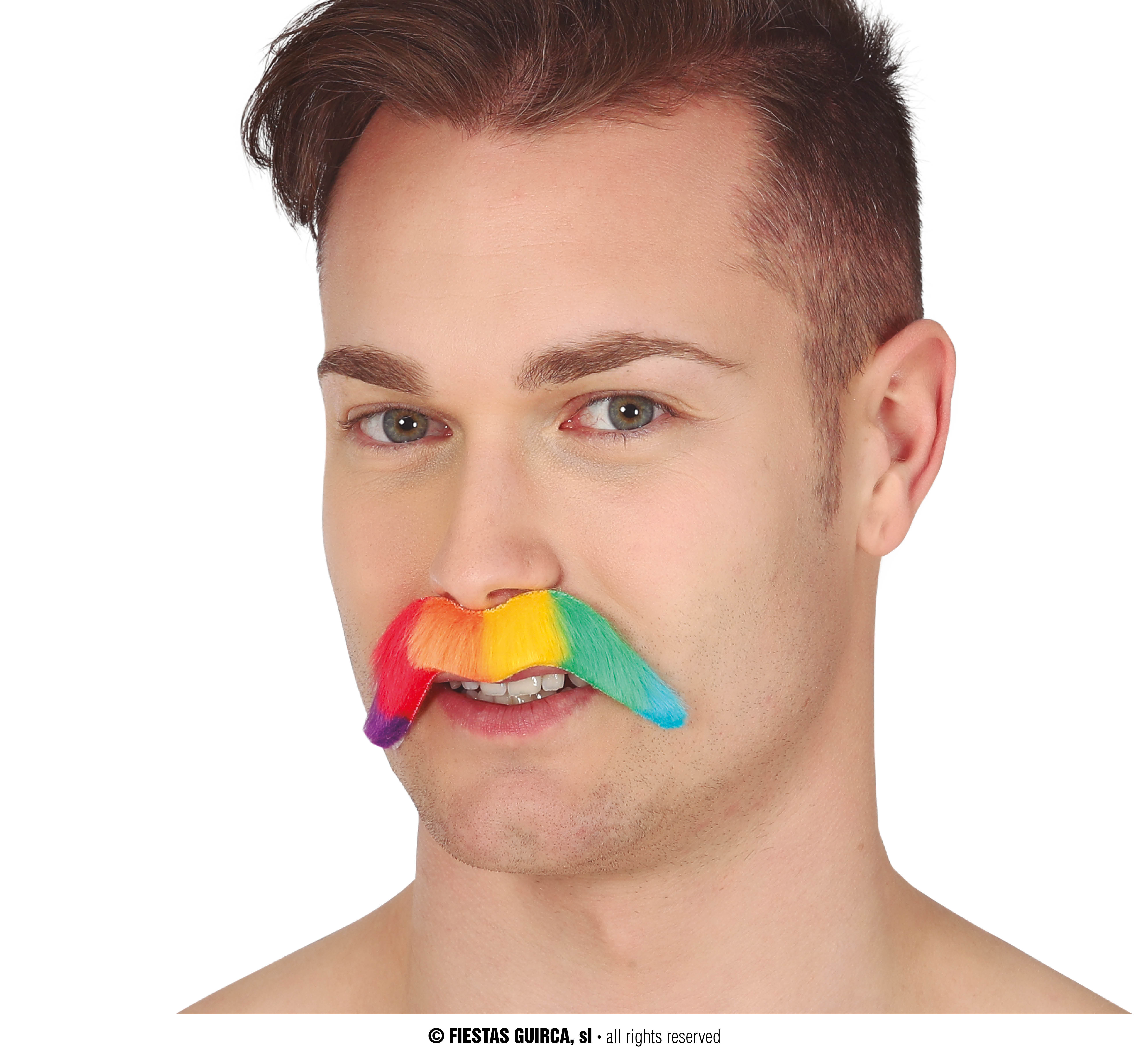 Guirca Duhový knír 10cm