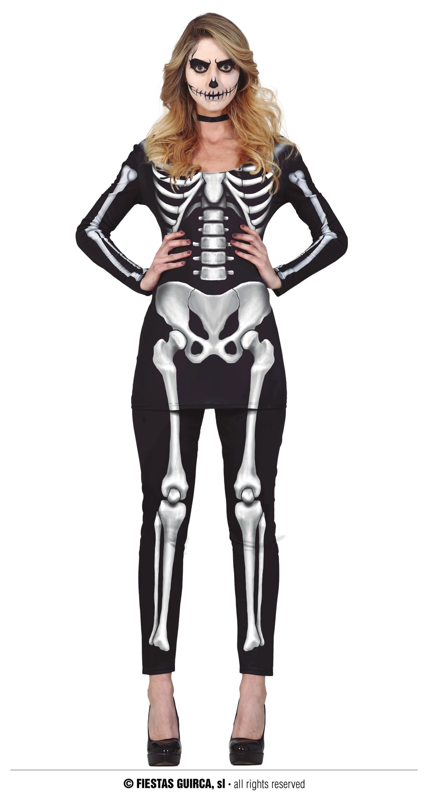 Guirca Fiestas Španělsko Dámský kostým kostlivec varianta: L 42/44