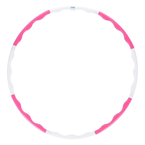 Hula hoop obruč ONE Fitness HHP090 růžovo-bílá 90 cm