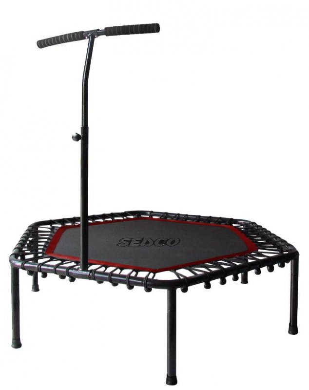 Trampolína SEDCO fitness s madlem HEXAGON 122 cm varianta: černá