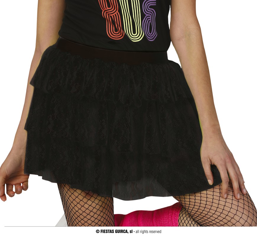 Guirca Černá sukně 80-tá léta