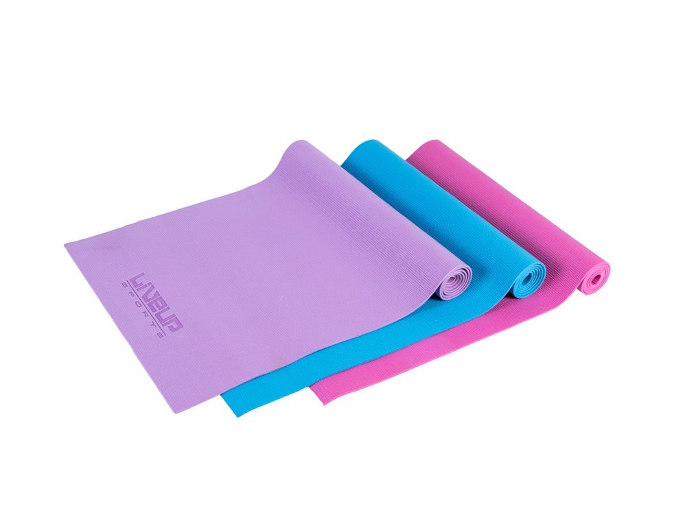 Karimatka YOGA LiveUp 173x61x0,4 cm varianta: fialová