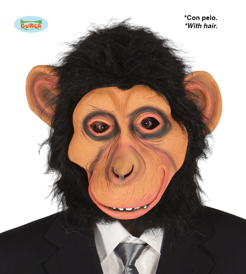 Guirca Fiestas Španělsko Maska opice s ochlupením