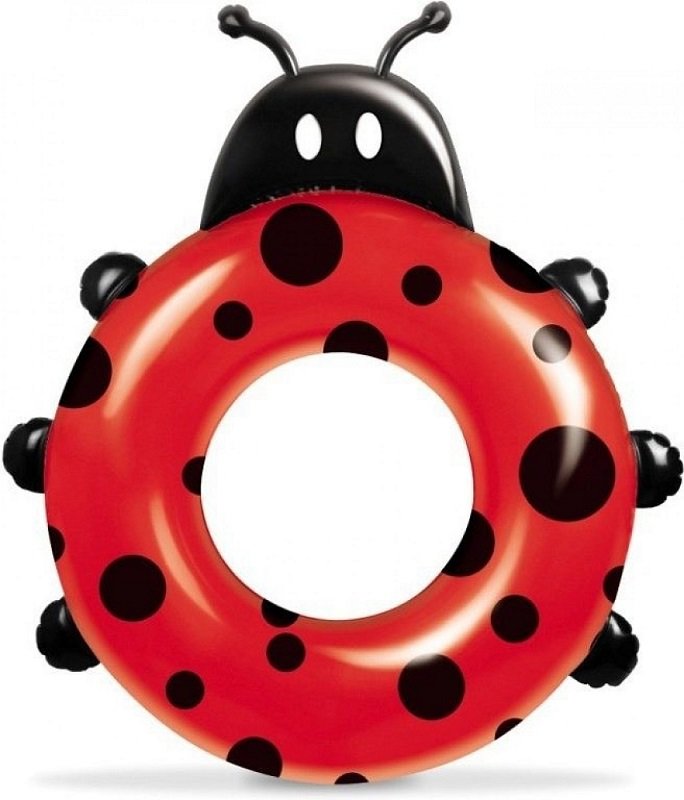 Nafukovací kruh MONDO s potiskem Lady Bug 50 cm varianta: červená