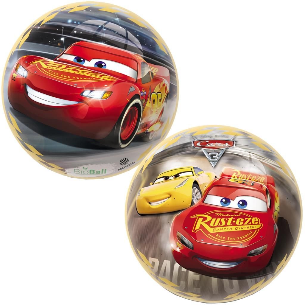 Míč dětský BIOBALL MONDO CARS RED 230 mm varianta: Auta - Cars