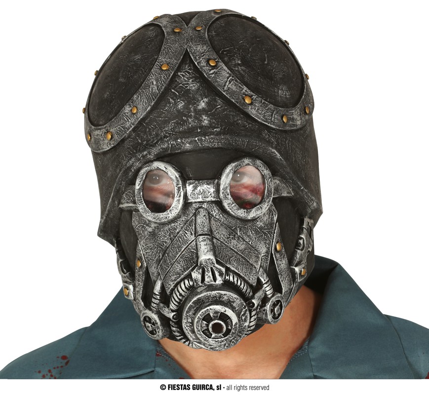 Guirca Fiestas Španělsko Maska voják apokalypsy