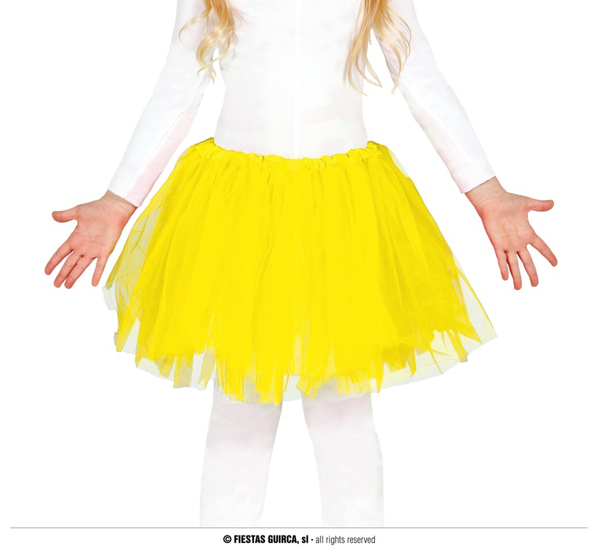 Guirca Dětská tylová sukně Tutu žlutá 30 cm