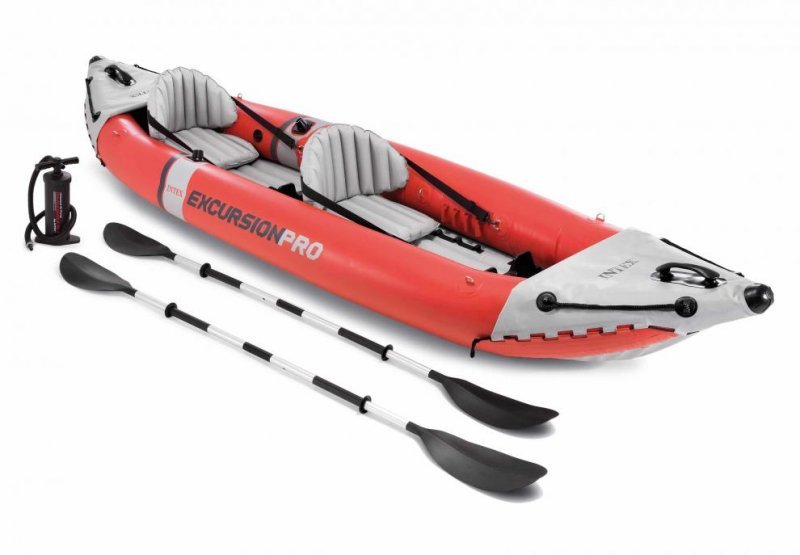 Člun Intex 68309 EXCURSION PRO KAYAK MODEL 2022 - POUZE ROZBALENO - POŠKOZENÝ ORIGINÁLNÍ OBAL varianta: červená