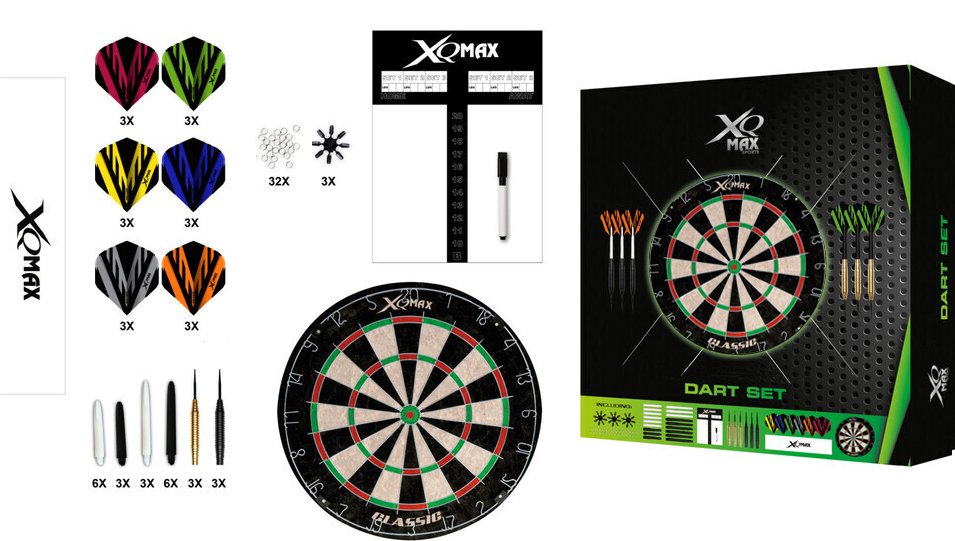 Kompletní Starter SET XQ MAX - šipky + terč + příslušenství