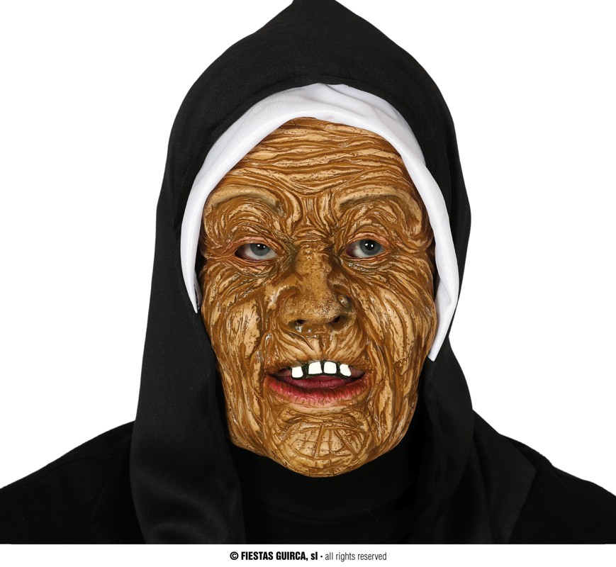 Guirca Fiestas Španělsko Maska s kapucí jeptiška