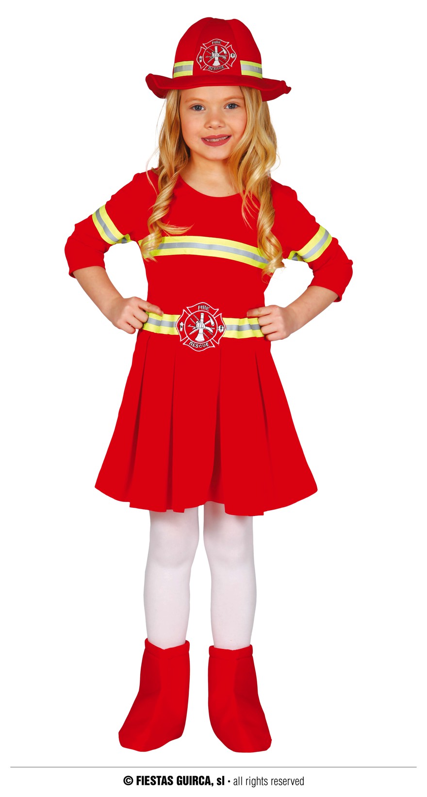 Guirca Fiestas Španělsko Hasička - dívčí kostým varianta: 10 až 12 let