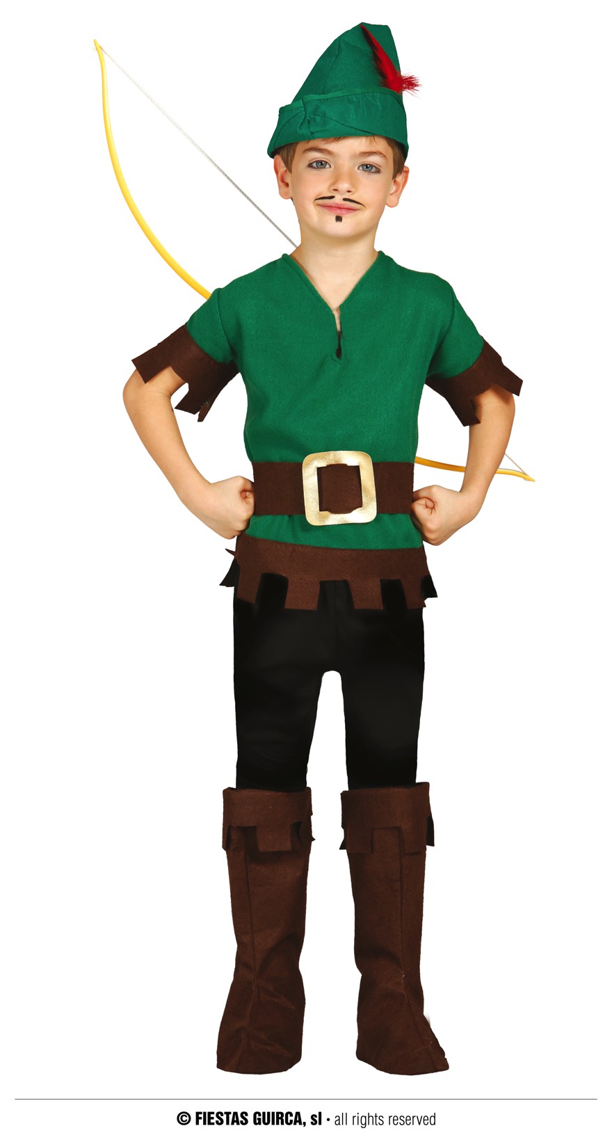 Guirca Fiestas Španělsko Dětský kostým Robin Hood varianta: 5 až 6 let