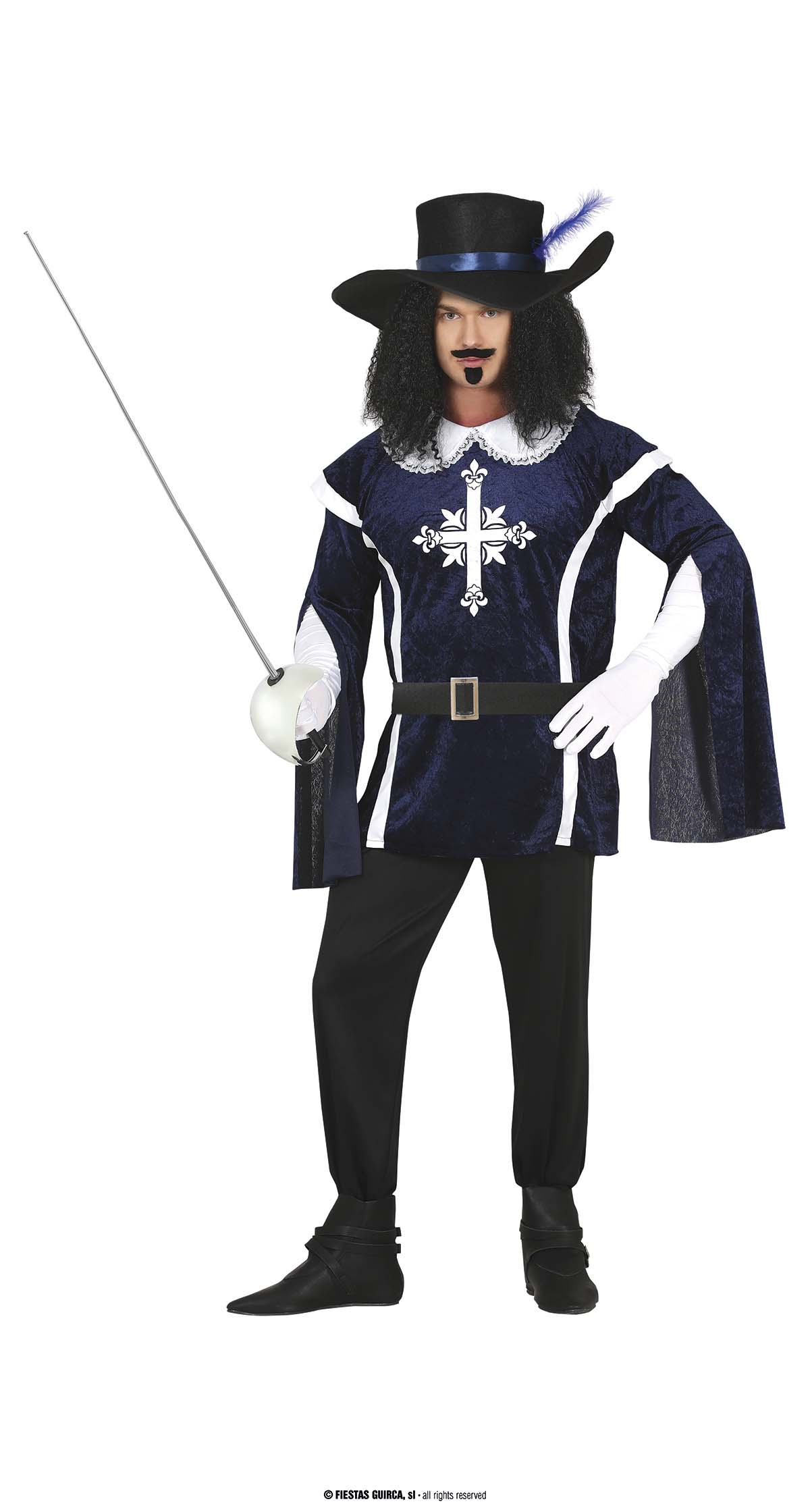 Guirca Fiestas Španělsko Mušketýr - kostým pro dospělé varianta: velikost L - 52/54
