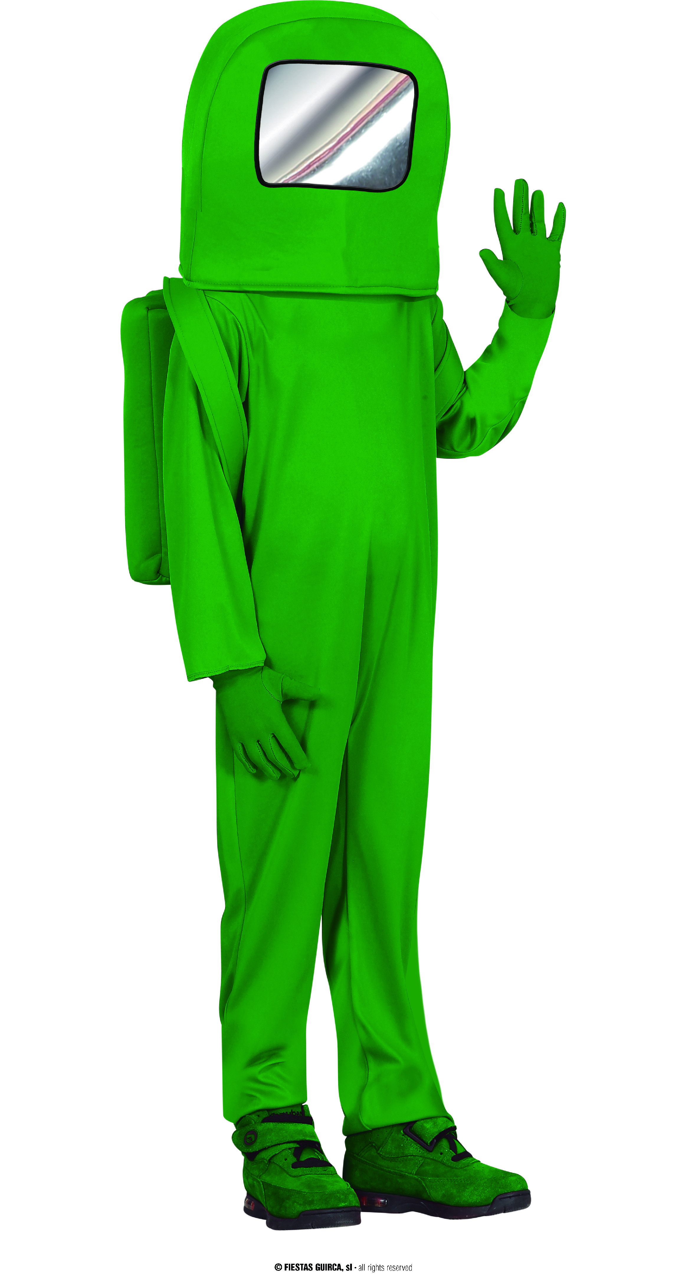 Guirca Zelený astronaut dětský kostým Velikost: 14-16 let