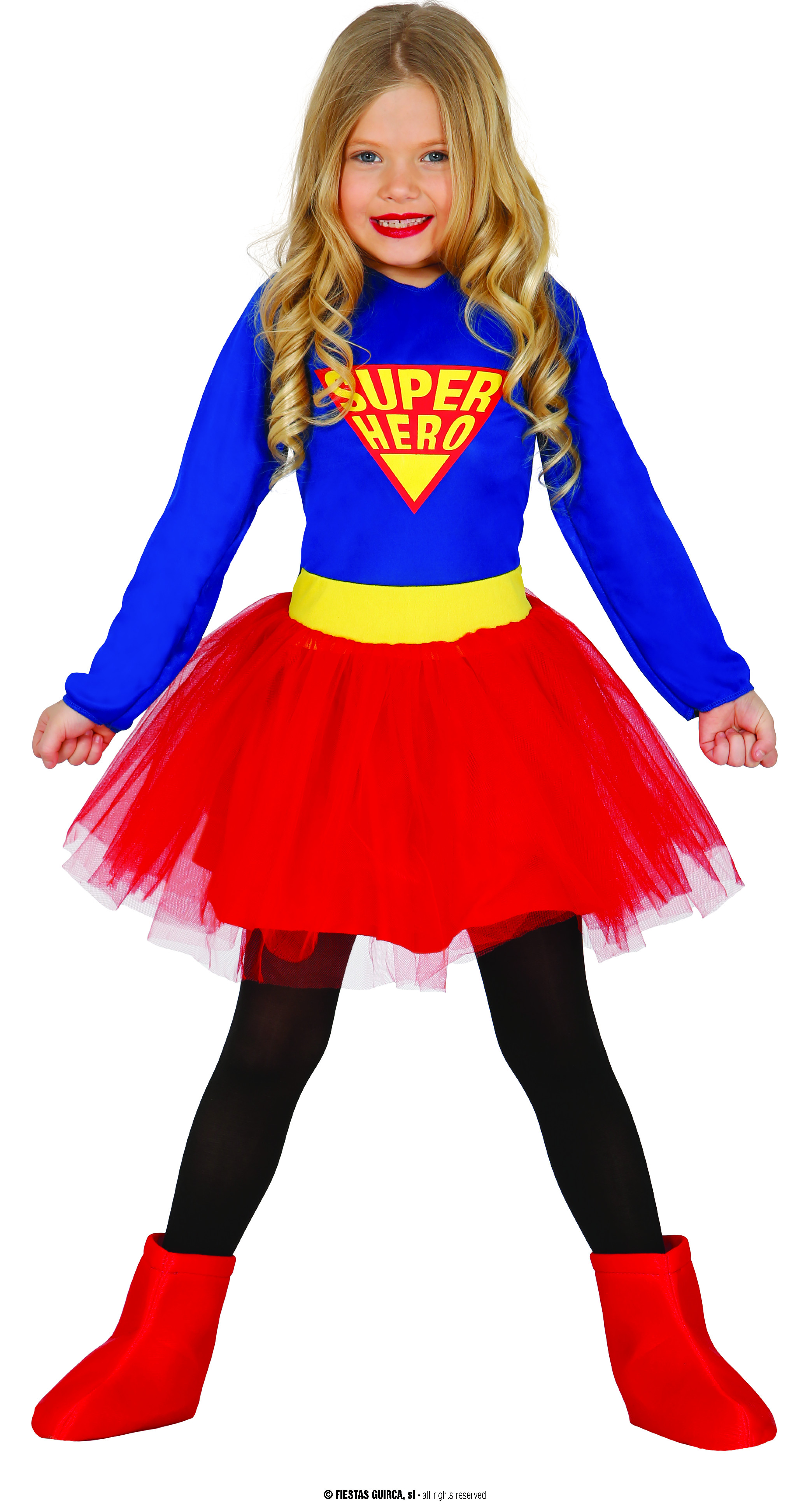 Guirca Superhrdinka dětský kostým Velikost: 7-9 let