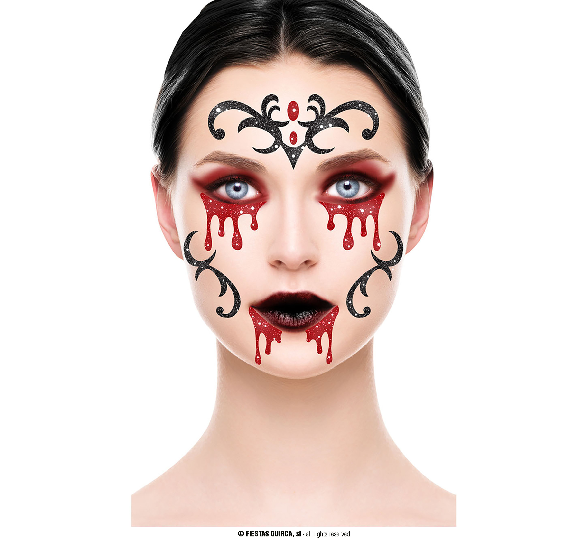 Guirca Fiestas Španělsko Flitrová maska vamp