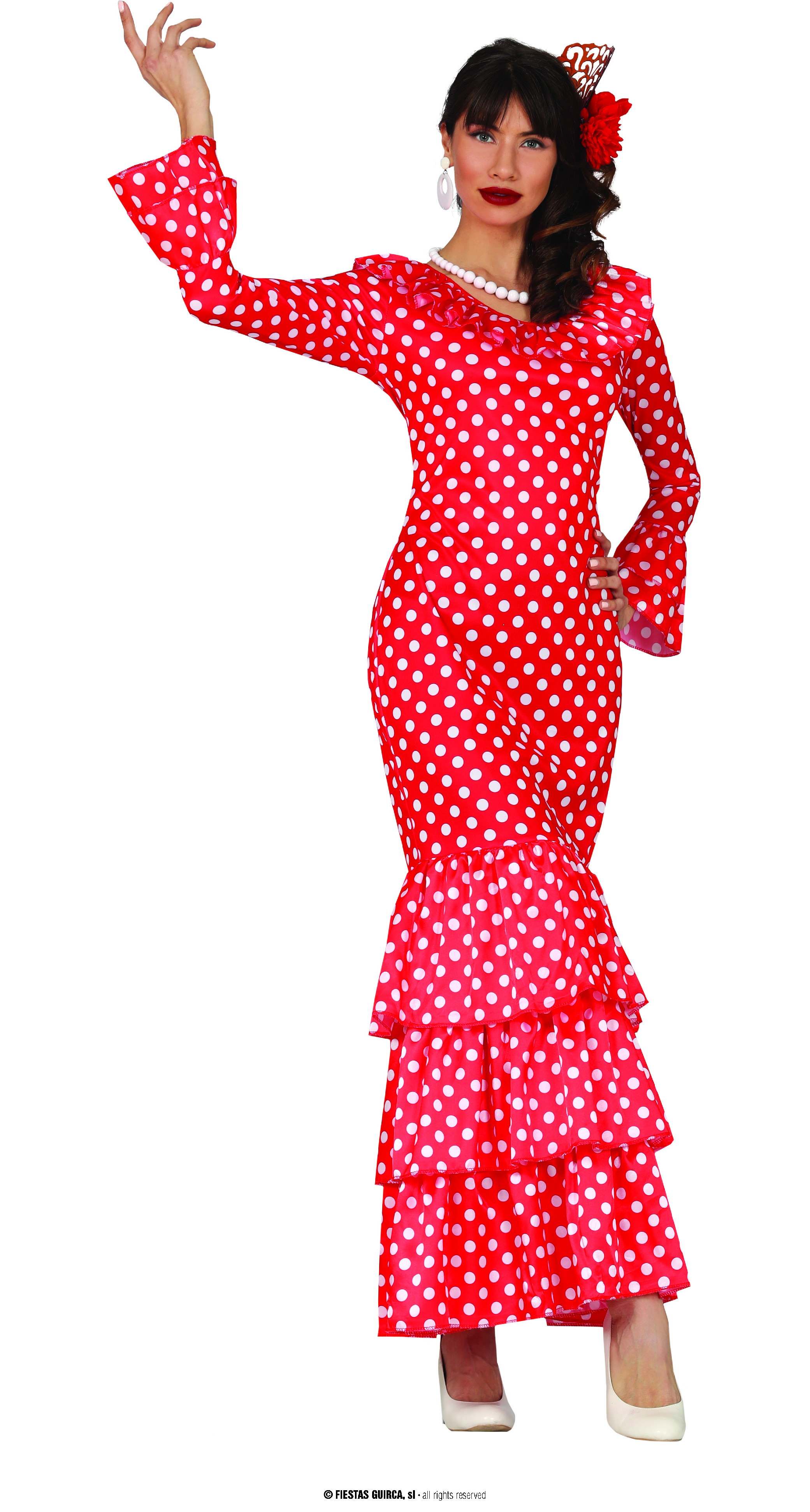 Guirca Flamenco tanečnice dámský kostým Velikost: L 42/44