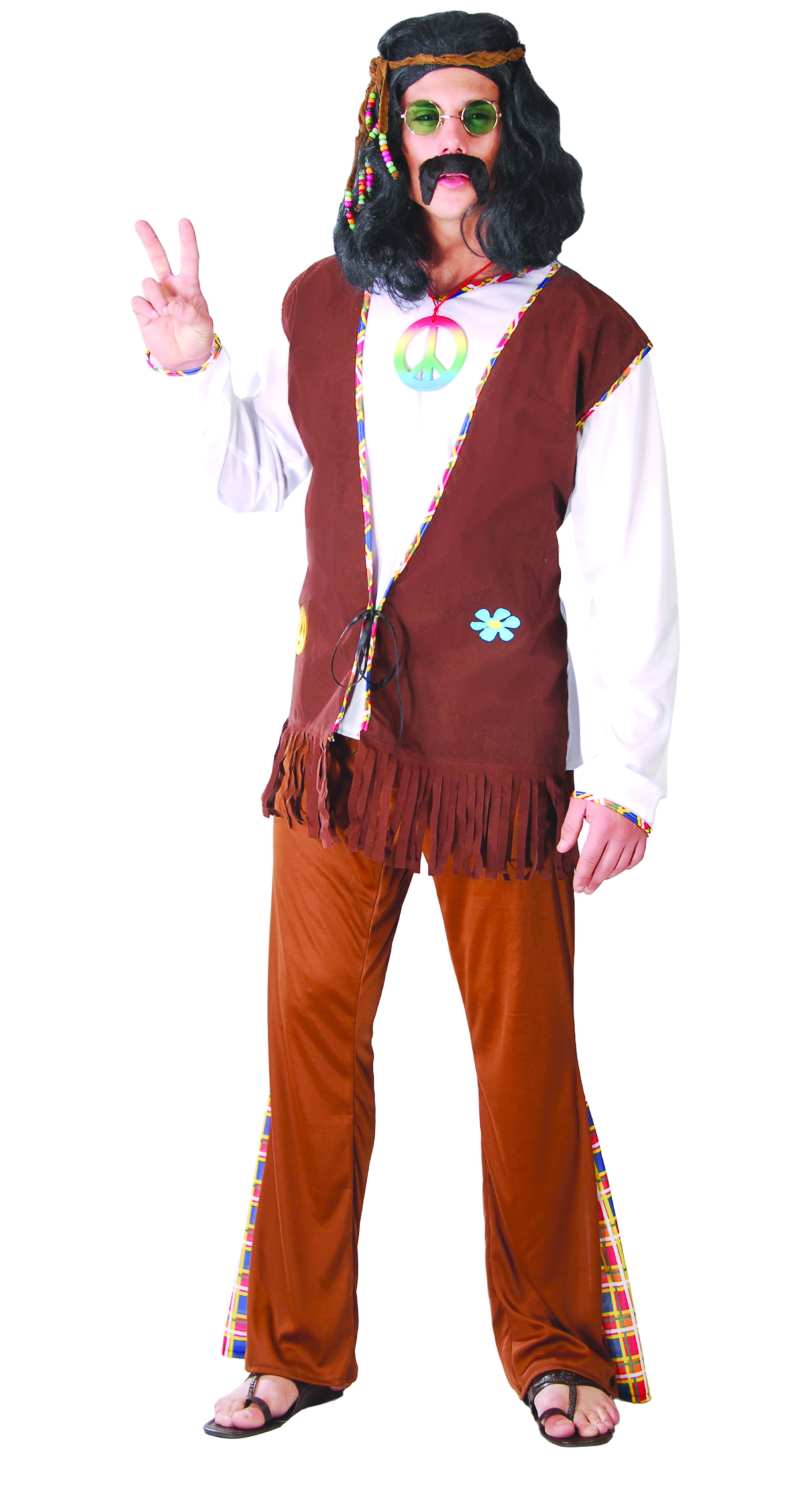 Guirca Květinový hippie pánský kostým Velikost: XL 54/56