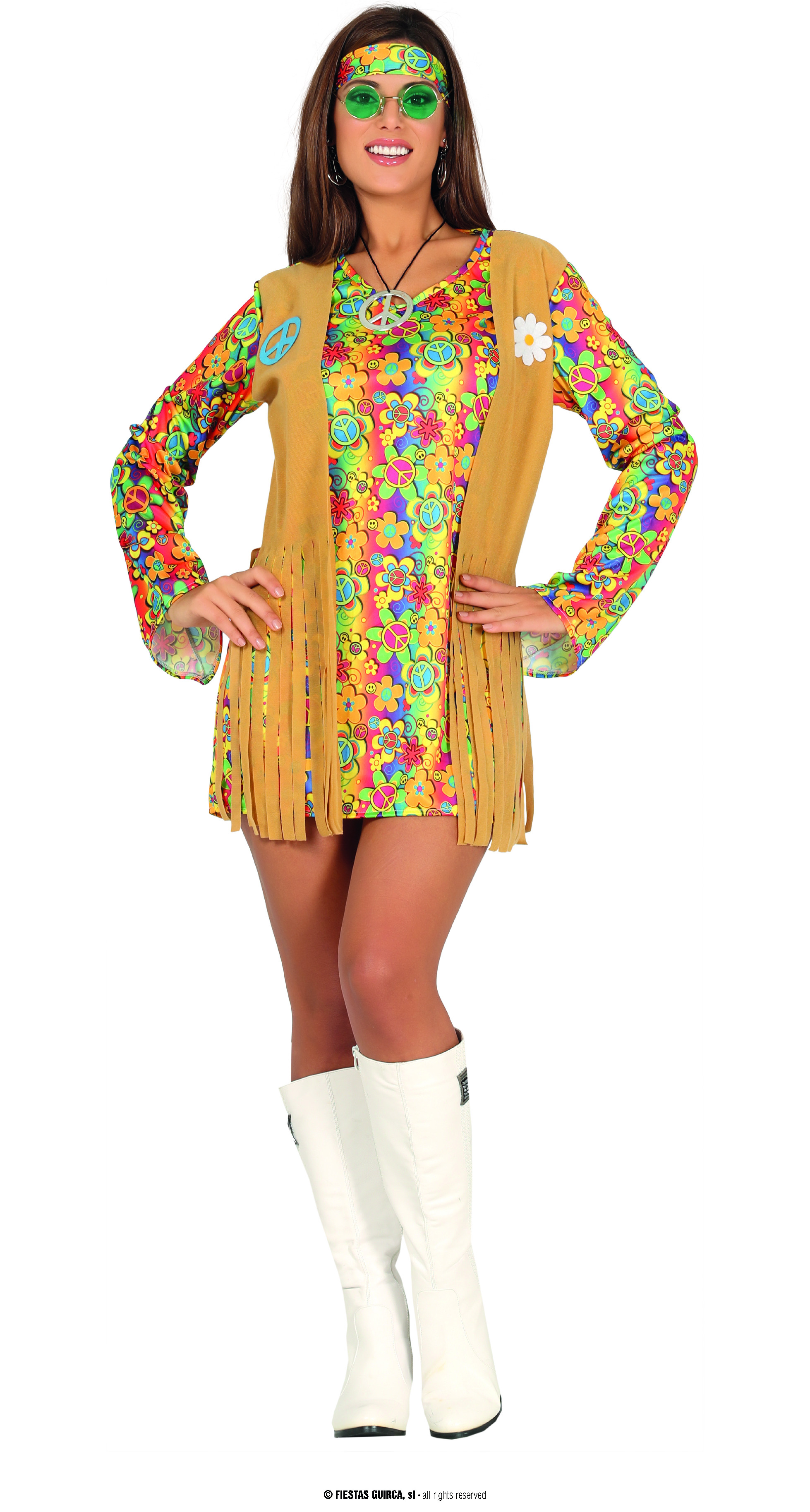 Guirca Hippie dámský kostým Velikost: S 36/38