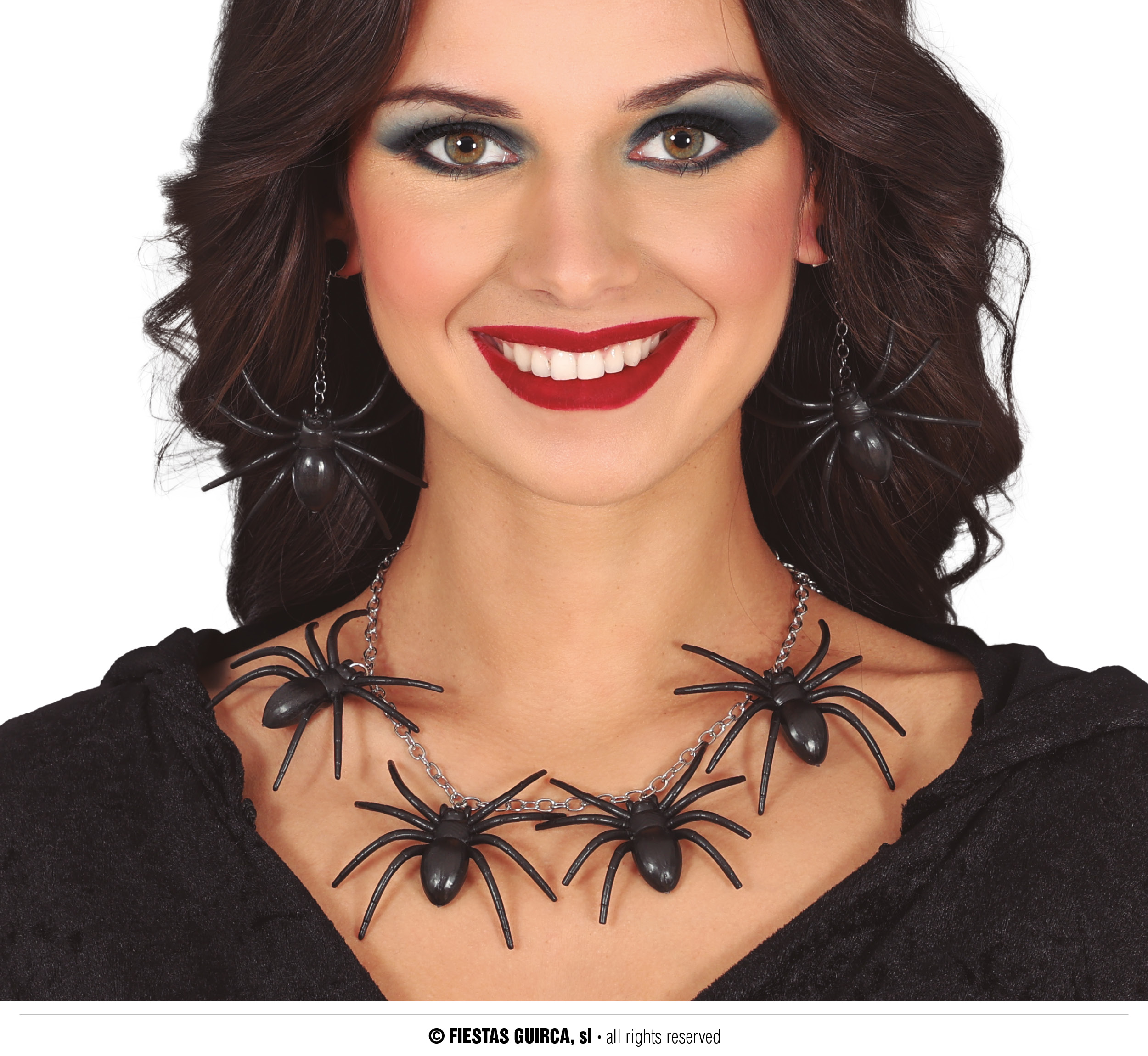 Guirca Pavoučí náhrdelník a náušnice set