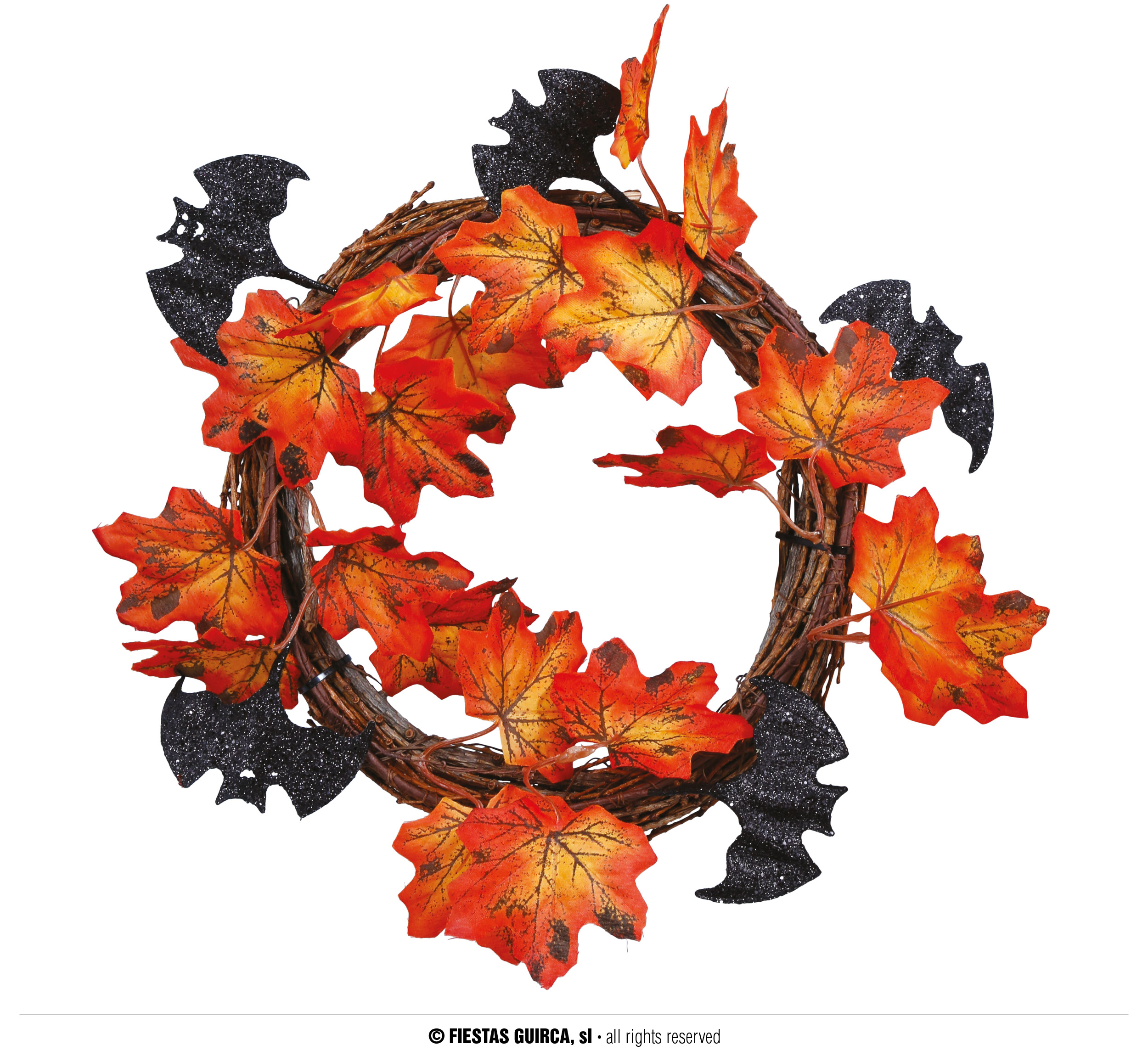 Guirca Koruna z listí 30 cm