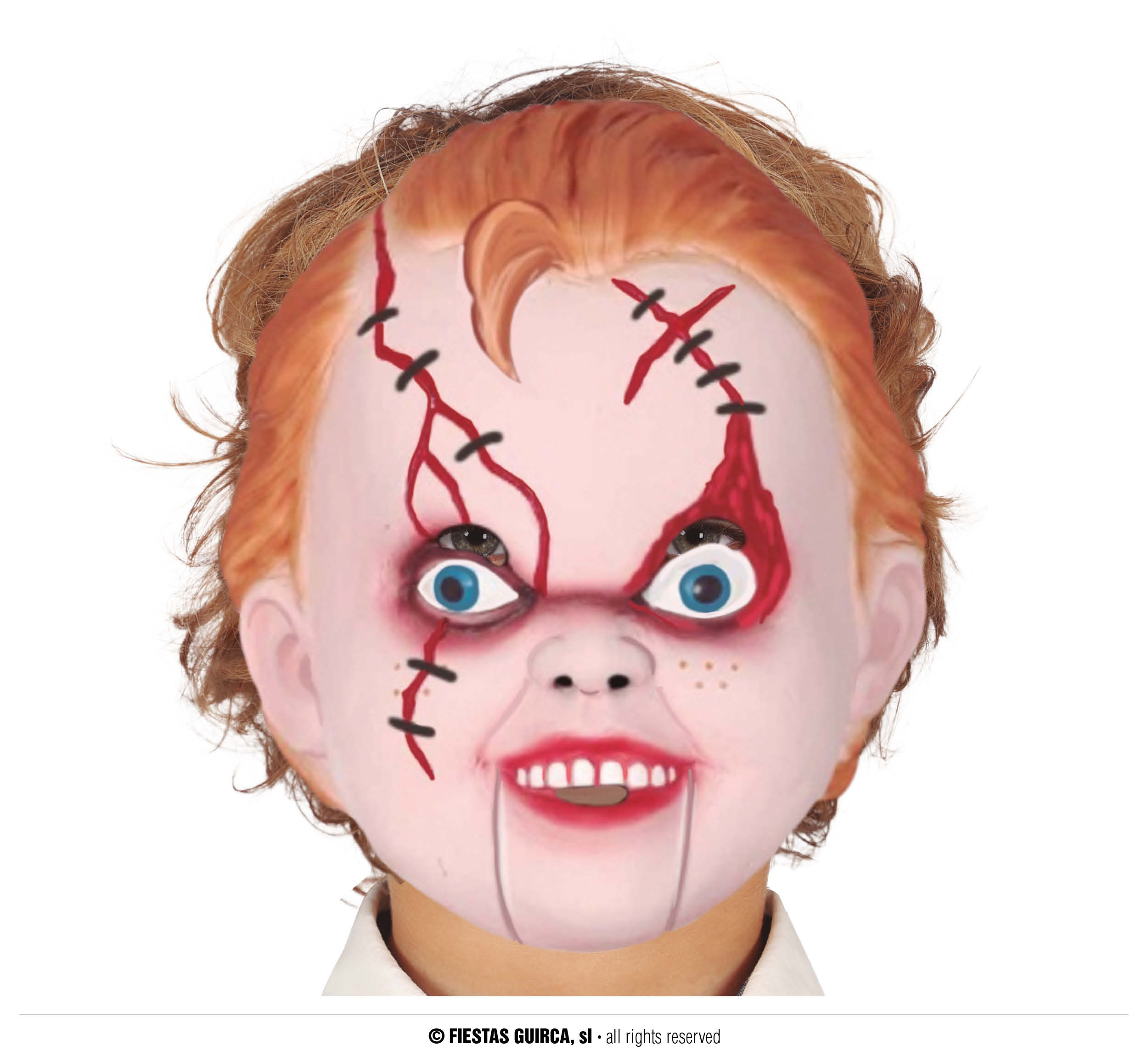 Guirca Maska "panenka Chucky" pro děti