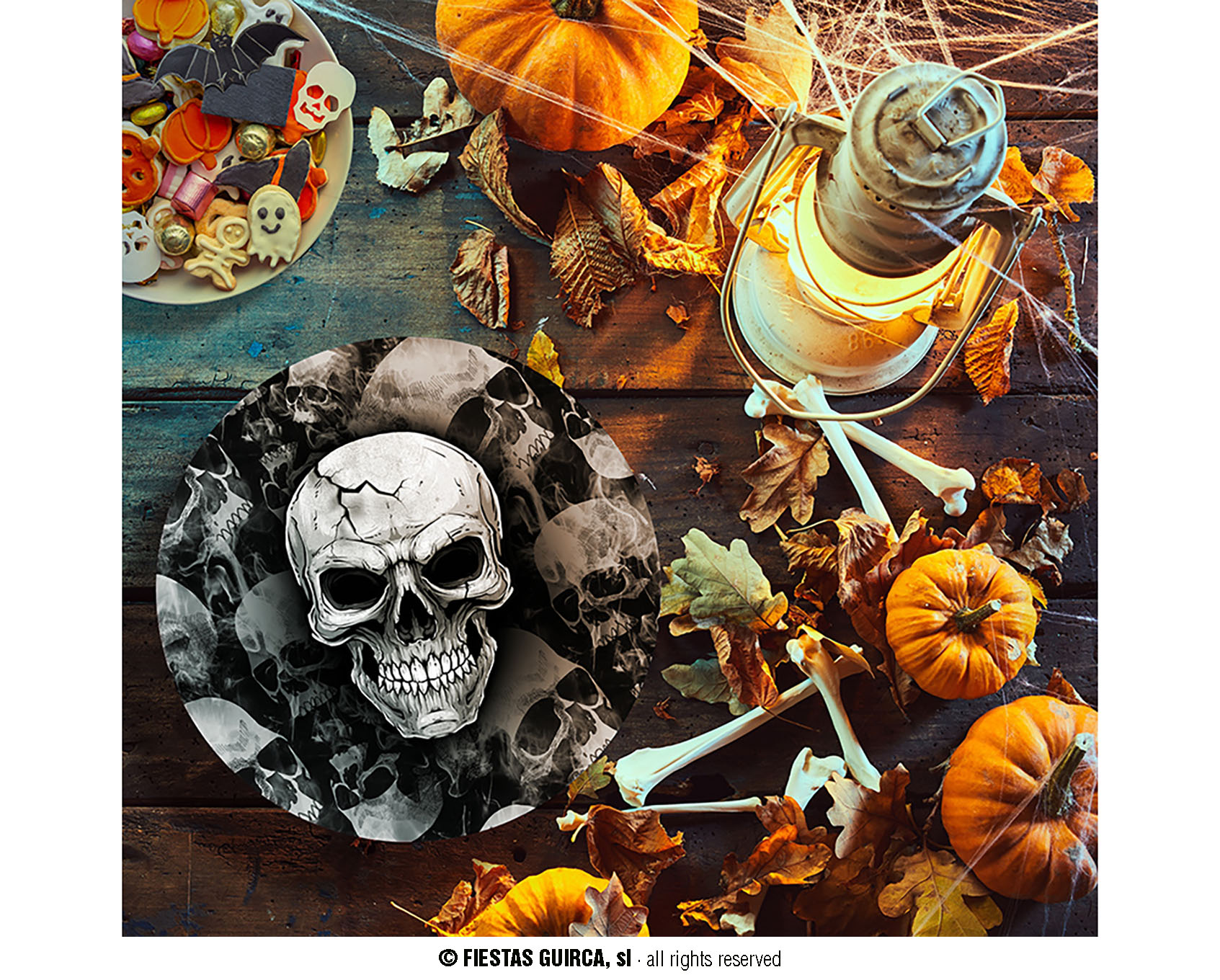 Guirca Miska s motivem lebky 32 cm