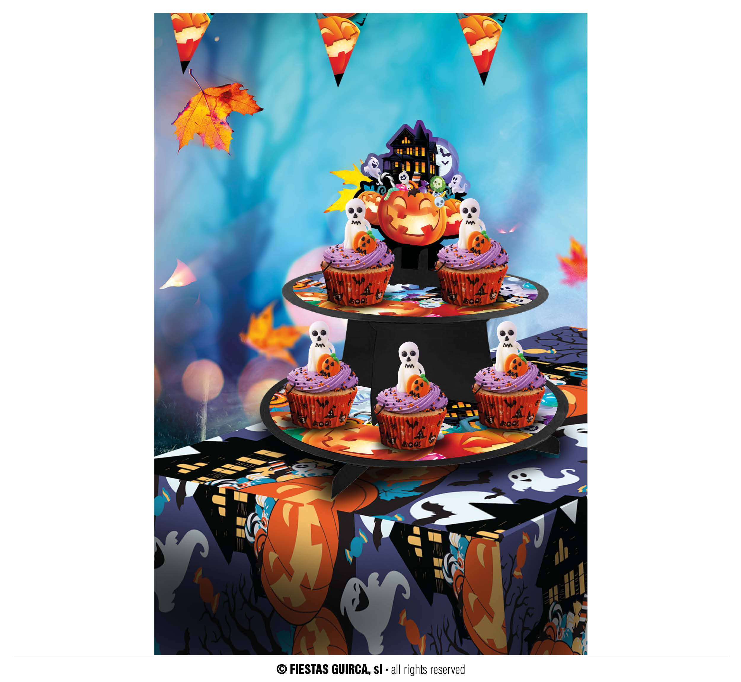 Guirca Tác 3 patra s motivem dýně 40x30 cm