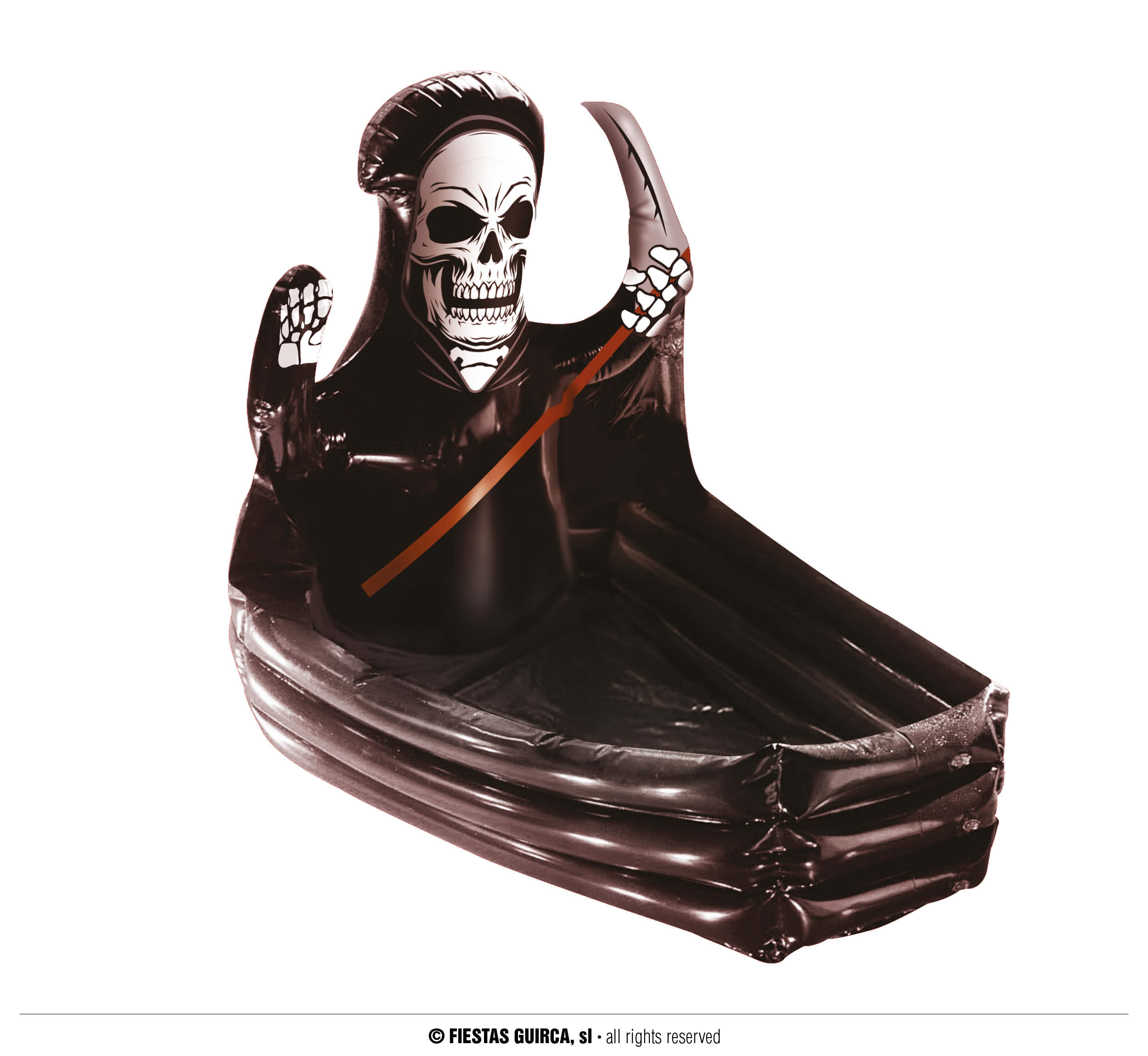 Guirca Nafukovací rakev se smrtkou jako lednice 100x35 cm