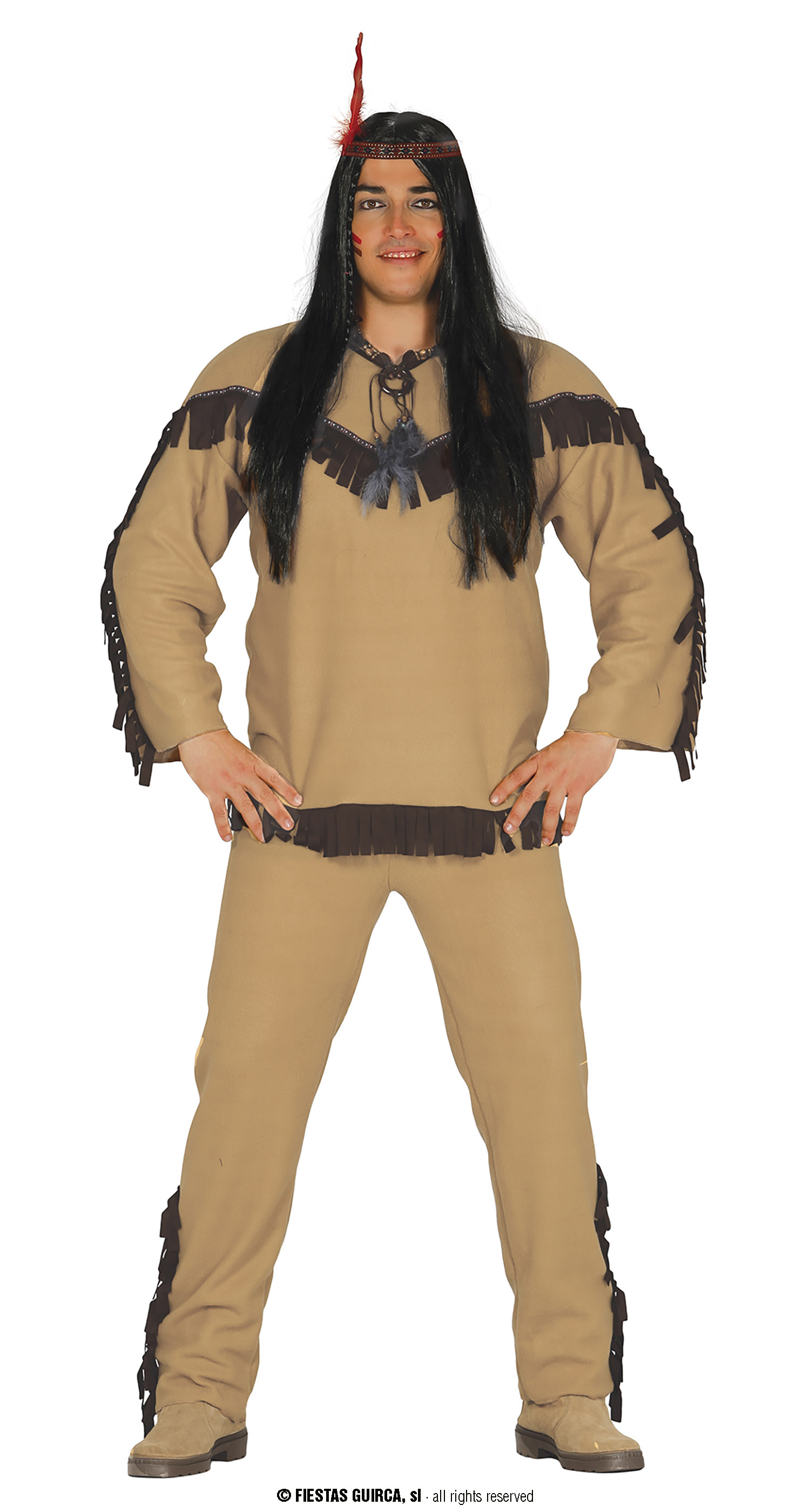 Guirca Fiestas Španělsko Indiánský kostým pánský varianta: velikost L - 52/54